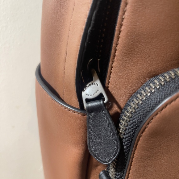 Coach Graham Backpack in Gunmetal/Saddle - Picture 3 of 6